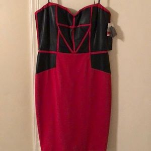 Red cocktail dress